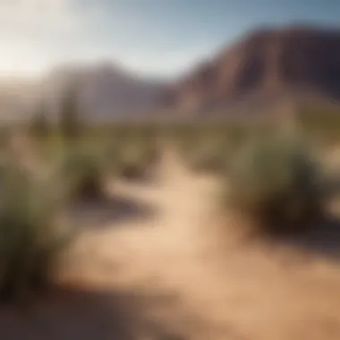 Desert Inspirations for Mortgage Terms Arizona desert landscape with mortgage loan rates representation