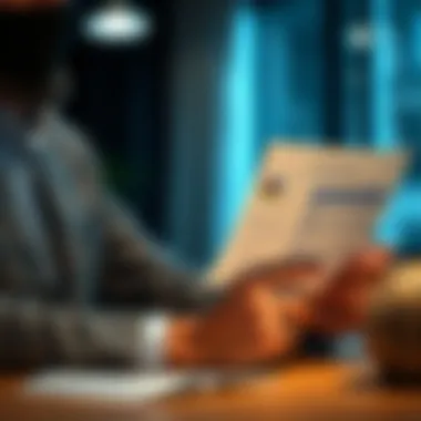 Evaluating Credit Reports Effectively Person reviewing credit report