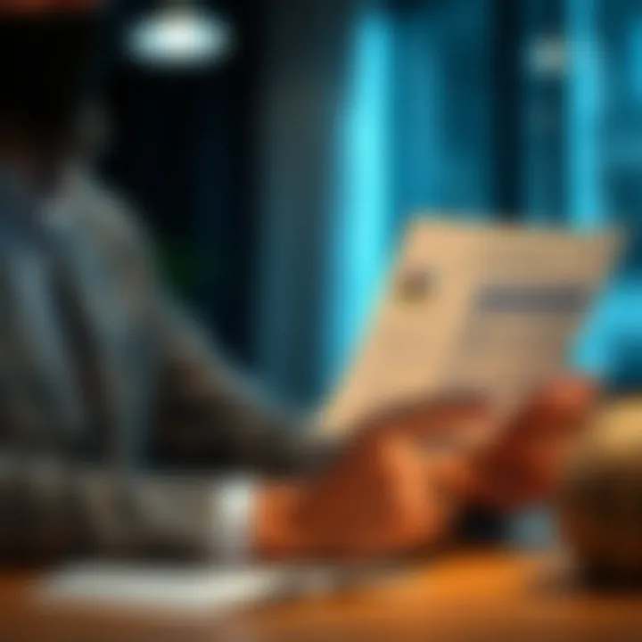 Evaluating Credit Reports Effectively Person reviewing credit report