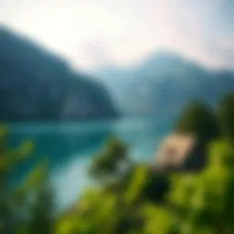 Scenic view of a tranquil retirement destination