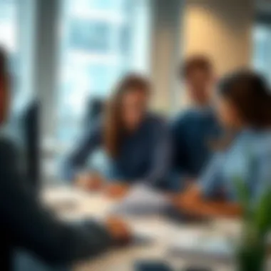 Streamlined Operations Through Collaboration A team collaborating on strategic financial planning