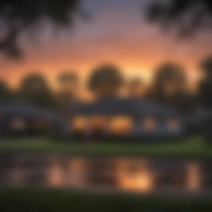 Baton Rouge Neighborhoods Under the Sunset Glow