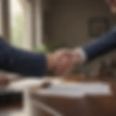 Handshake between a buyer and a lender