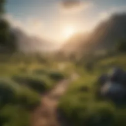 Vast land with lush greenery