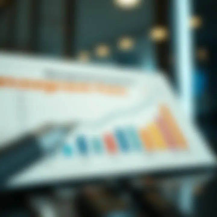 Graph comparing management fees in the financial advisory industry