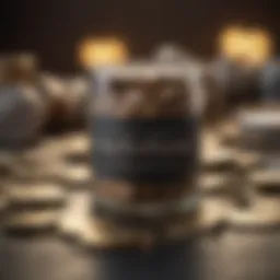 Abstract and modern artwork depicting IRA withdrawal rules