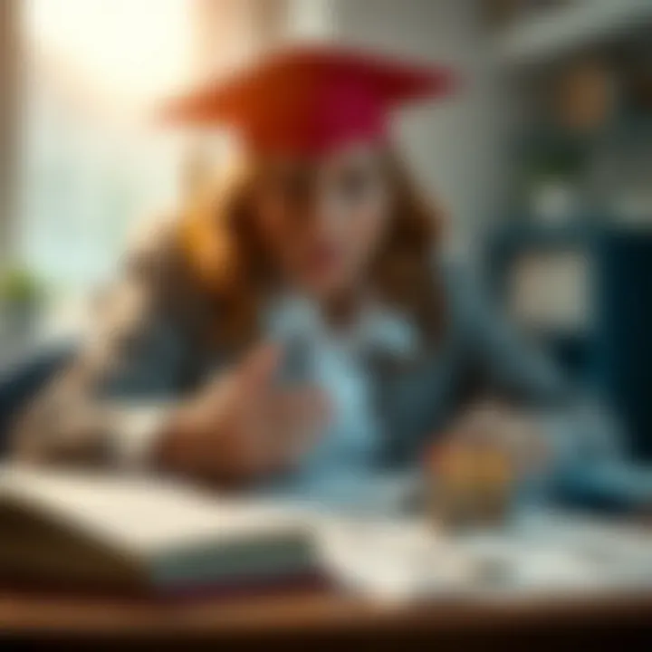 Conceptual image depicting strategic planning for education savings.