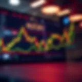 A conceptual illustration of stock market trends