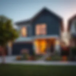 Modern house exterior showcasing rental appeal