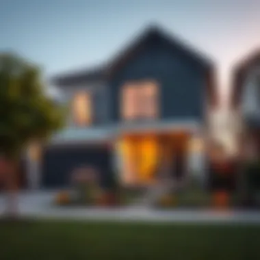 Modern house exterior showcasing rental appeal