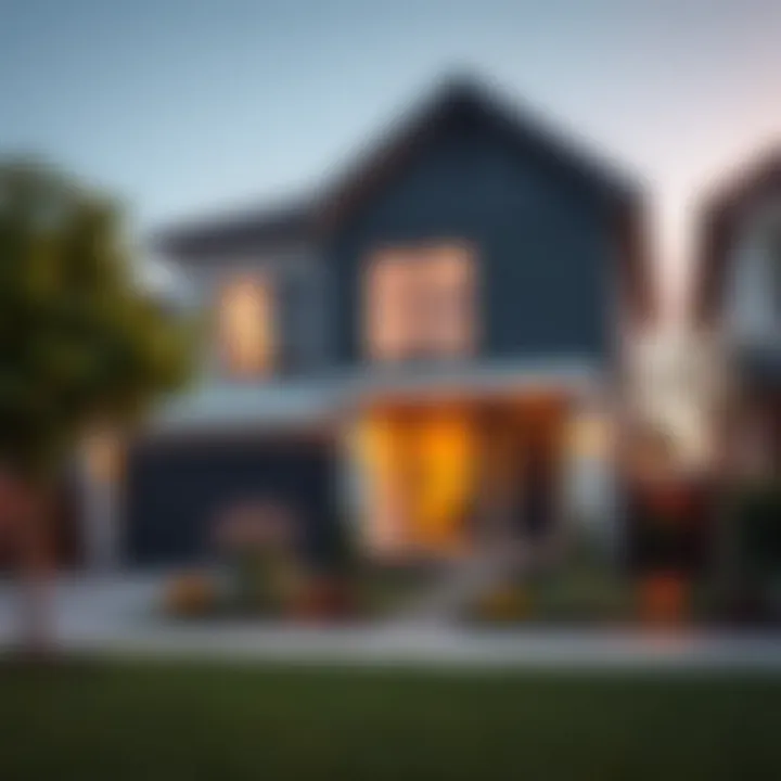 Modern house exterior showcasing rental appeal