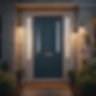 A welcoming front door of a newly purchased home in Virginia.