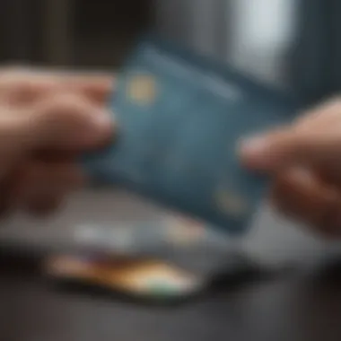 Striking the Right Balance Illustration showing a scale balancing credit card debt and payment