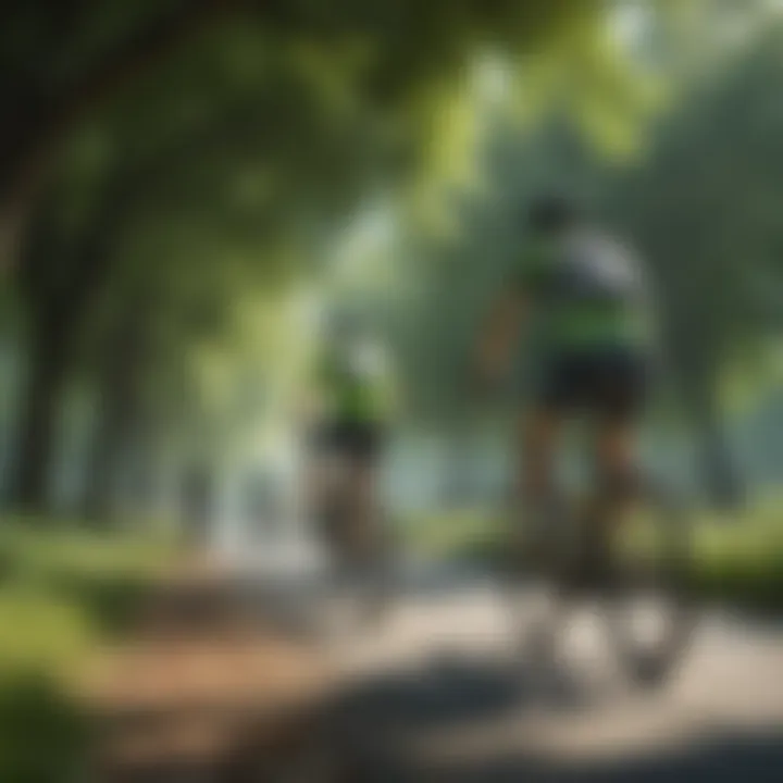 Cyclists in Green Park