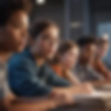 Diverse Group of Students Studying