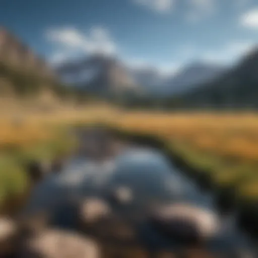 Stunning landscape of Colorado mountains under clear blue skies