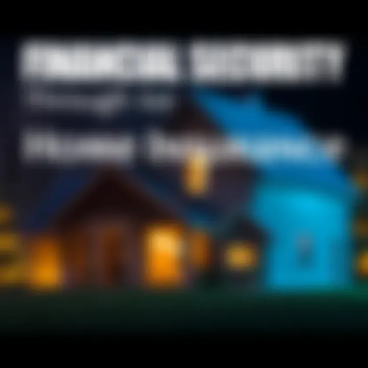 Graphic showing financial protection through insurance