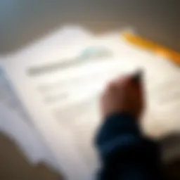 Illustration depicting homeowner insurance policy documents