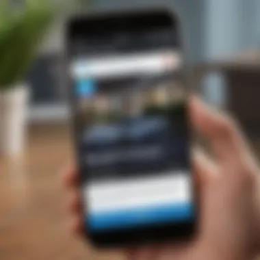 Close-up of a smartphone displaying the Experian app