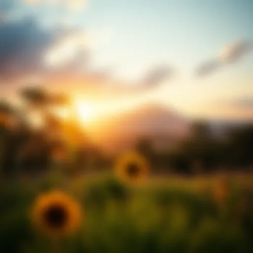 Symbolizing Early Retirement A serene landscape symbolizing retirement