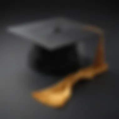 Academic graduation cap symbolizing higher education