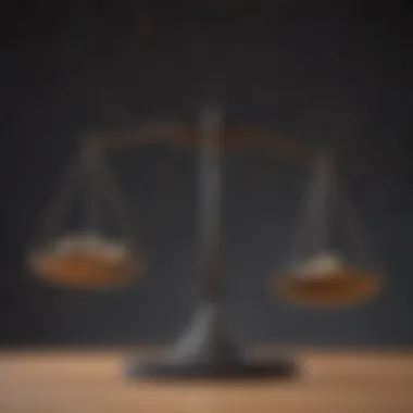 Balancing Benefits and Security A conceptual image of a scale balancing benefits and financial security
