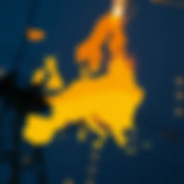 Map highlighting regional variations in electricity costs