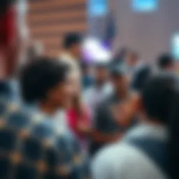 A vibrant charity event showcasing community engagement