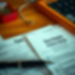 Visual representation of tax forms for joint filing