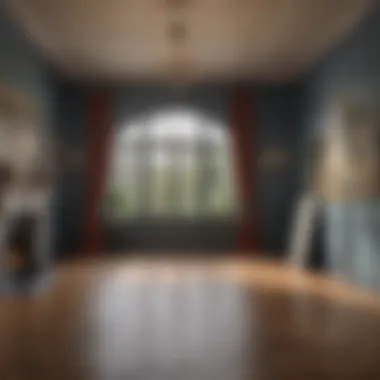 A Stunning Interior Room after Painting Illustration of a beautifully painted interior room