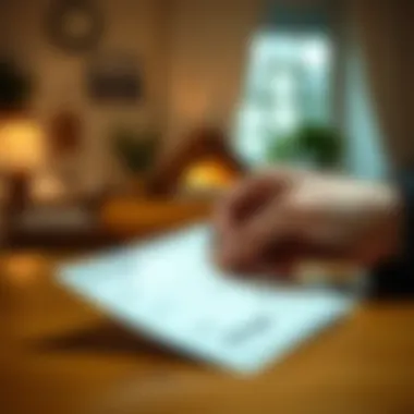 Understanding Down Payment Strategies A close-up of a hand placing a down payment check on a table.