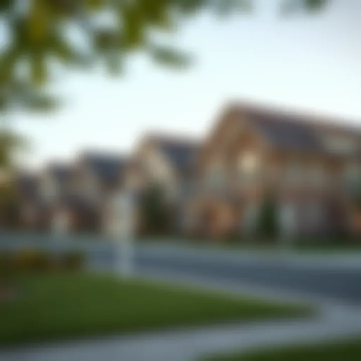 Exploring Neighborhoods for Your New Home A serene suburban neighborhood showcasing beautiful homes.