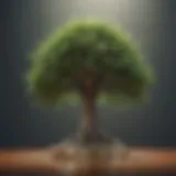 Financial Growth Symbolizing Tree