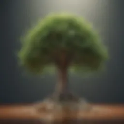 Financial Growth Symbolizing Tree