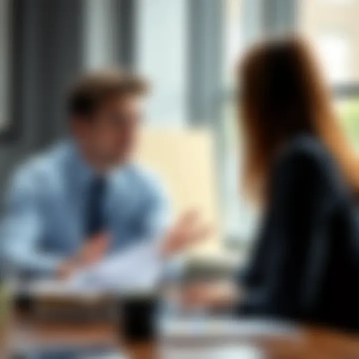 Person negotiating salary with employer