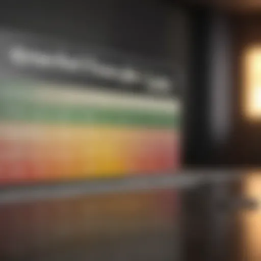 Visual representation of credit score categories
