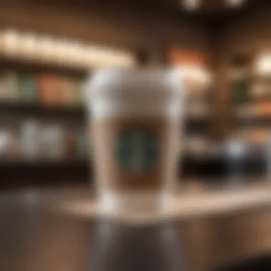 Person Analyzing Investment Options for Starbucks Stock Person analyzing investment options for Starbucks stock
