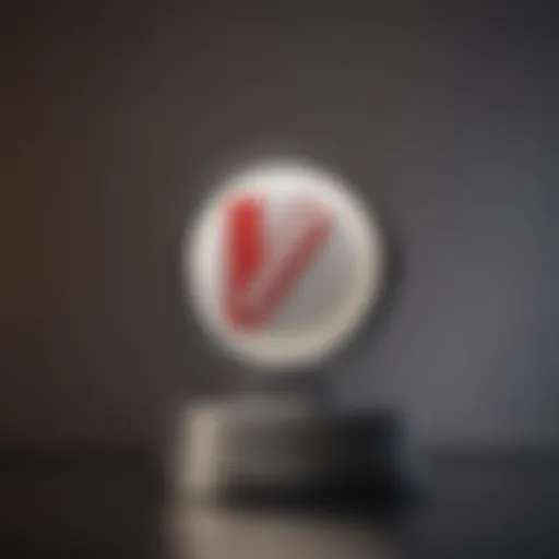 Illuminated KeyBank Logo on Abstract Background