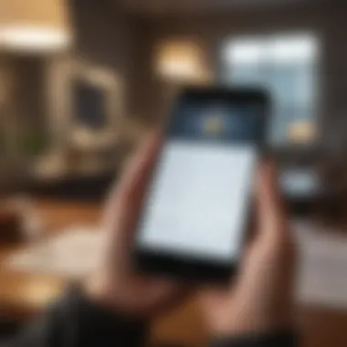The Importance of Regular Financial Reviews Person conducting a financial review with a budgeting app