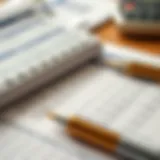 Detailed ledger with notes and financial statements