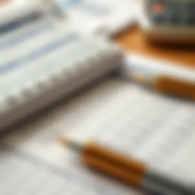 Detailed ledger with notes and financial statements