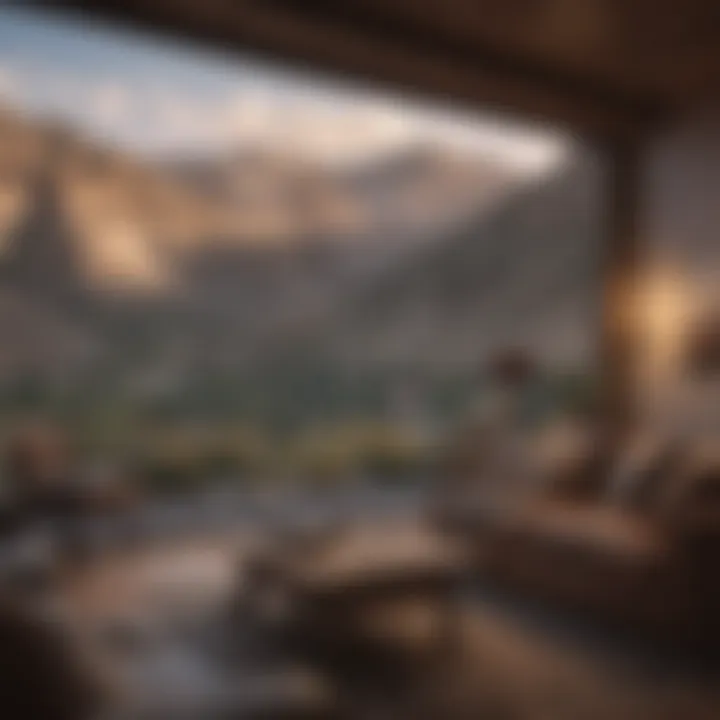 Scenic view of mountains from a house in Hawthorne Nevada