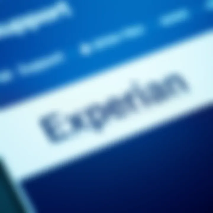 Contact information for Experian support