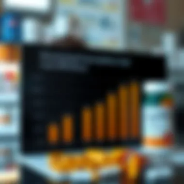 Graph illustrating cost savings on prescriptions