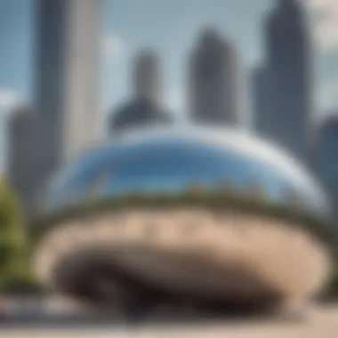 Chicago Bean sculpture in Millennium Park