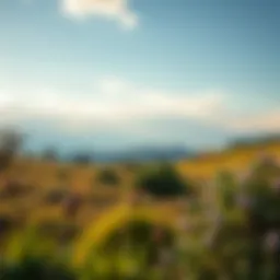 A serene landscape representing retirement tranquility