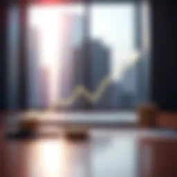 A graphical representation of rising interest rates