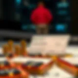 Conceptual illustration of economic recovery through stimulus checks