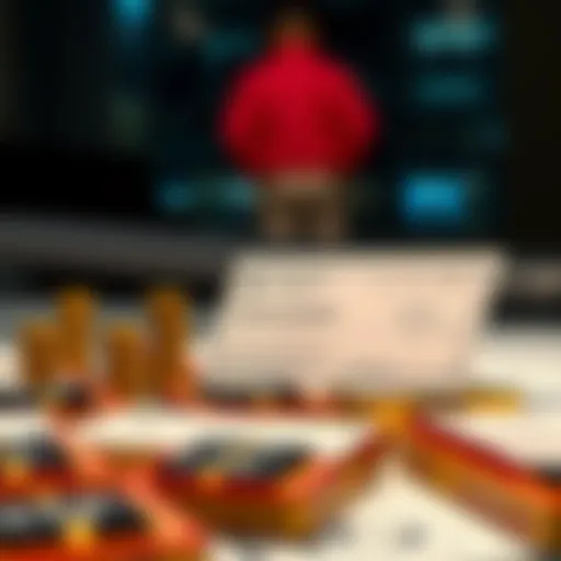 Conceptual illustration of economic recovery through stimulus checks