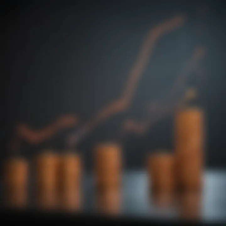 Graph showing investment growth over time